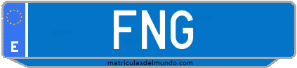 Matrícula de taxi FNG