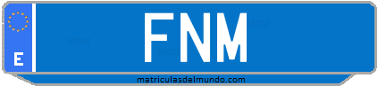 Matrícula de taxi FNM