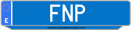 Matrícula de taxi FNP