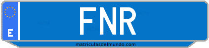 Matrícula de taxi FNR