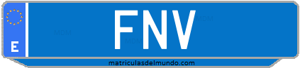 Matrícula de taxi FNV