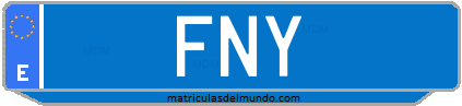 Matrícula de taxi FNY