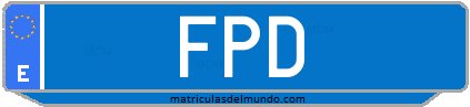 Matrícula de taxi FPD