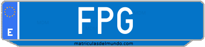 Matrícula de taxi FPG