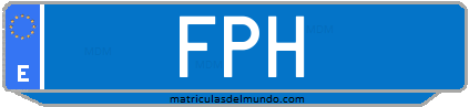 Matrícula de taxi FPH