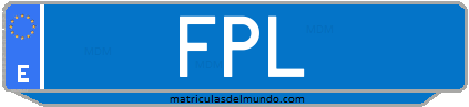 Matrícula de taxi FPL