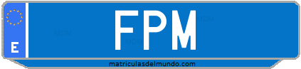 Matrícula de taxi FPM