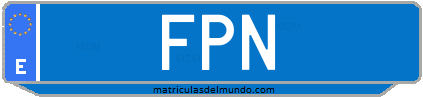 Matrícula de taxi FPN