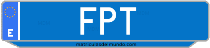 Matrícula de taxi FPT