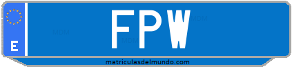 Matrícula de taxi FPW