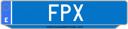 Matrícula de taxi FPX