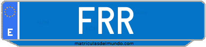 Matrícula de taxi FRR