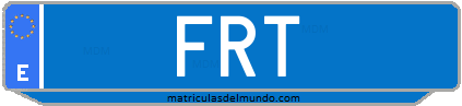 Matrícula de taxi FRT