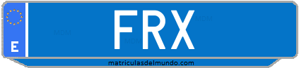 Matrícula de taxi FRX