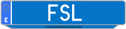 Matrícula de taxi FSL