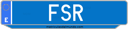 Matrícula de taxi FSR