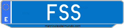 Matrícula de taxi FSS