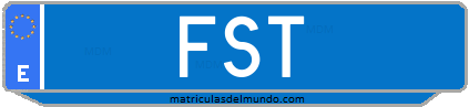 Matrícula de taxi FST