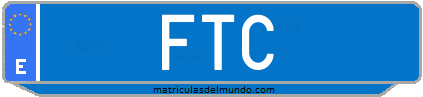 Matrícula de taxi FTC