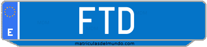 Matrícula de taxi FTD