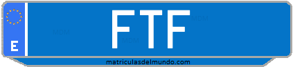 Matrícula de taxi FTF