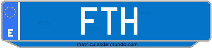 Matrícula de taxi FTH