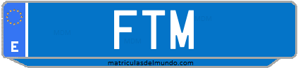 Matrícula de taxi FTM