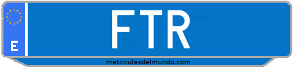 Matrícula de taxi FTR