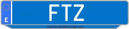 Matrícula de taxi FTZ