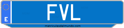 Matrícula de taxi FVL