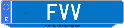 Matrícula de taxi FVV