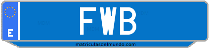 Matrícula de taxi FWB