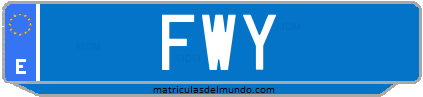 Matrícula de taxi FWY