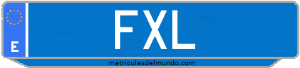 Matrícula de taxi FXL