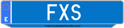 Matrícula de taxi FXS