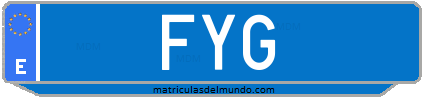 Matrícula de taxi FYG