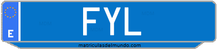 Matrícula de taxi FYL