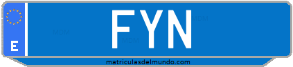 Matrícula de taxi FYN