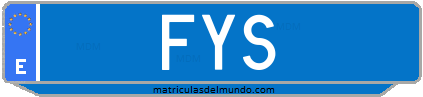 Matrícula de taxi FYS