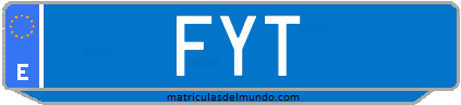 Matrícula de taxi FYT