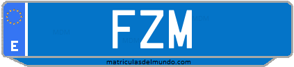 Matrícula de taxi FZM