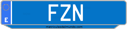 Matrícula de taxi FZN