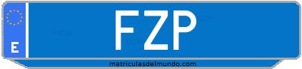 Matrícula de taxi FZP