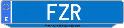 Matrícula de taxi FZR