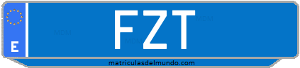 Matrícula de taxi FZT