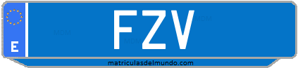 Matrícula de taxi FZV