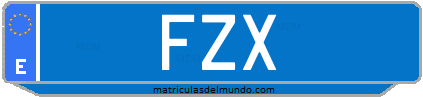 Matrícula de taxi FZX