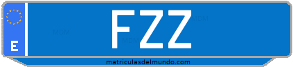 Matrícula de taxi FZZ