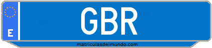 Matrícula de taxi GBR