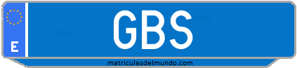 Matrícula de taxi GBS